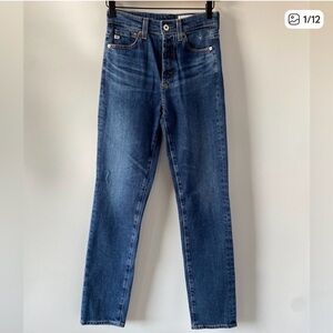 AG Alexis Slim Vapor Wash High-Rise Vintage Slim SZ 25 NEW
